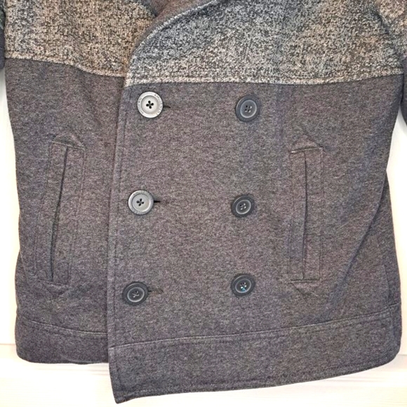Modern Amusement Gray Colorbock Pea Coat Size Small - Picture 3 of 7